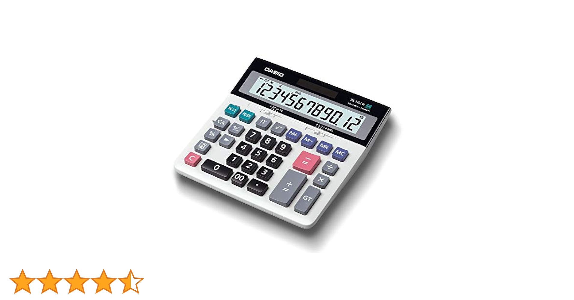その他 CASIO DS-120TW Amazon | カシオ スタンダード電卓 税計算・加算器方式 デスク